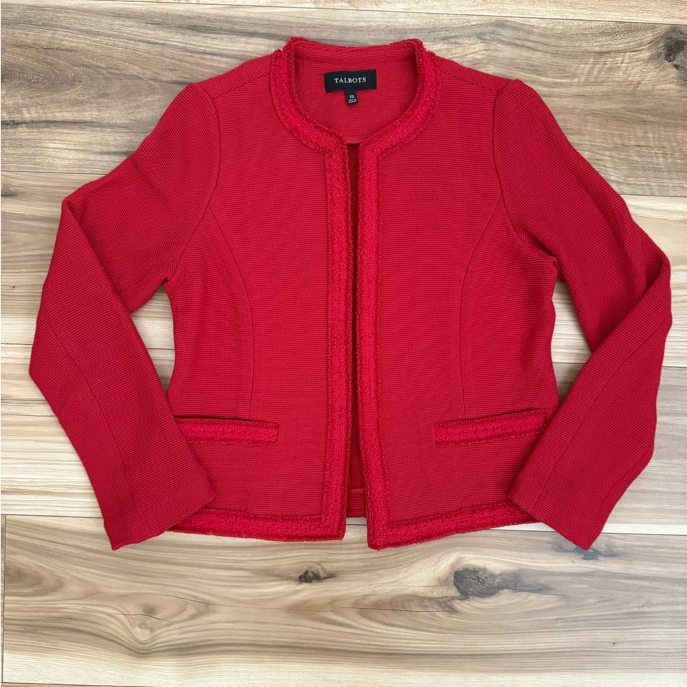 Talbots Women's Vibrant Red Blazer